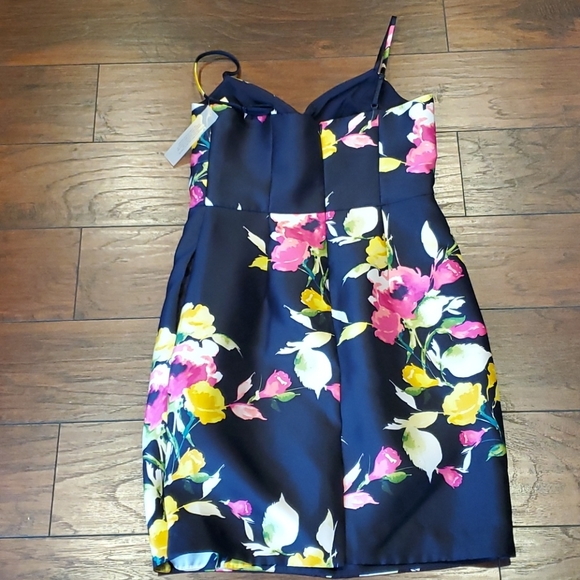 NWT Eliza J Floral boho Cocktail summer dress - Picture 14 of 16
